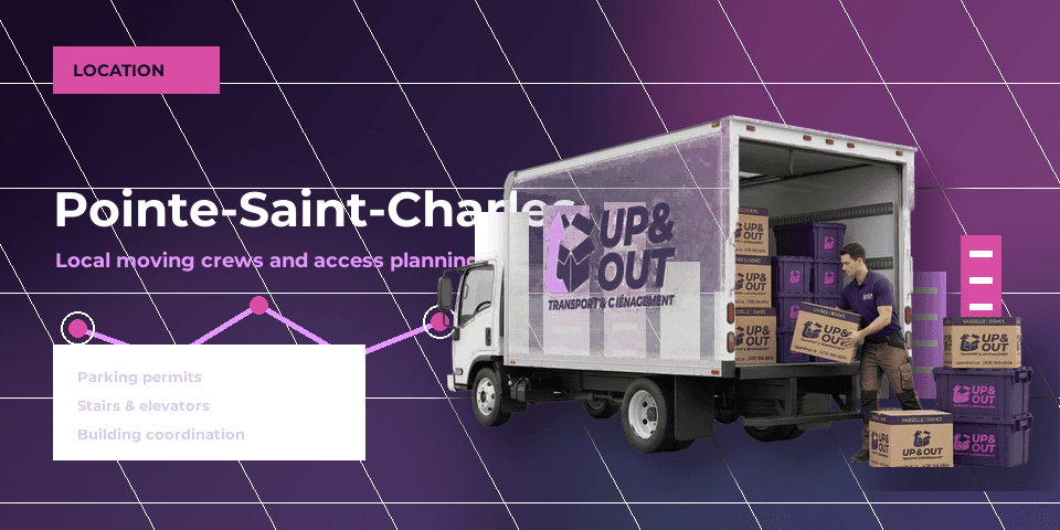 Movers in Pointe-Saint-Charles Montreal professional moving crew