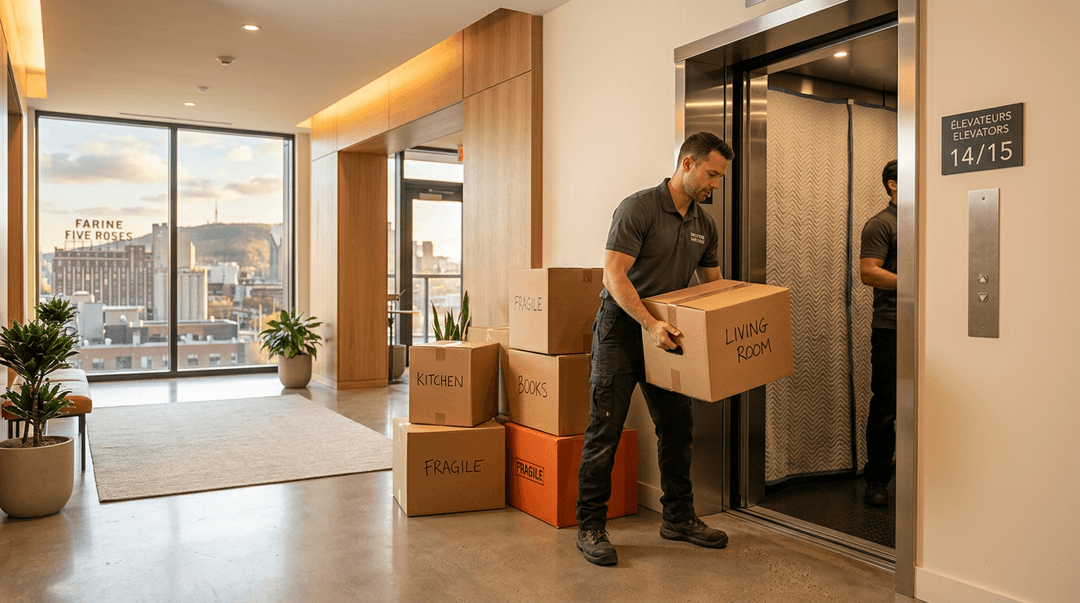 Condo elevator and building access planning for a move