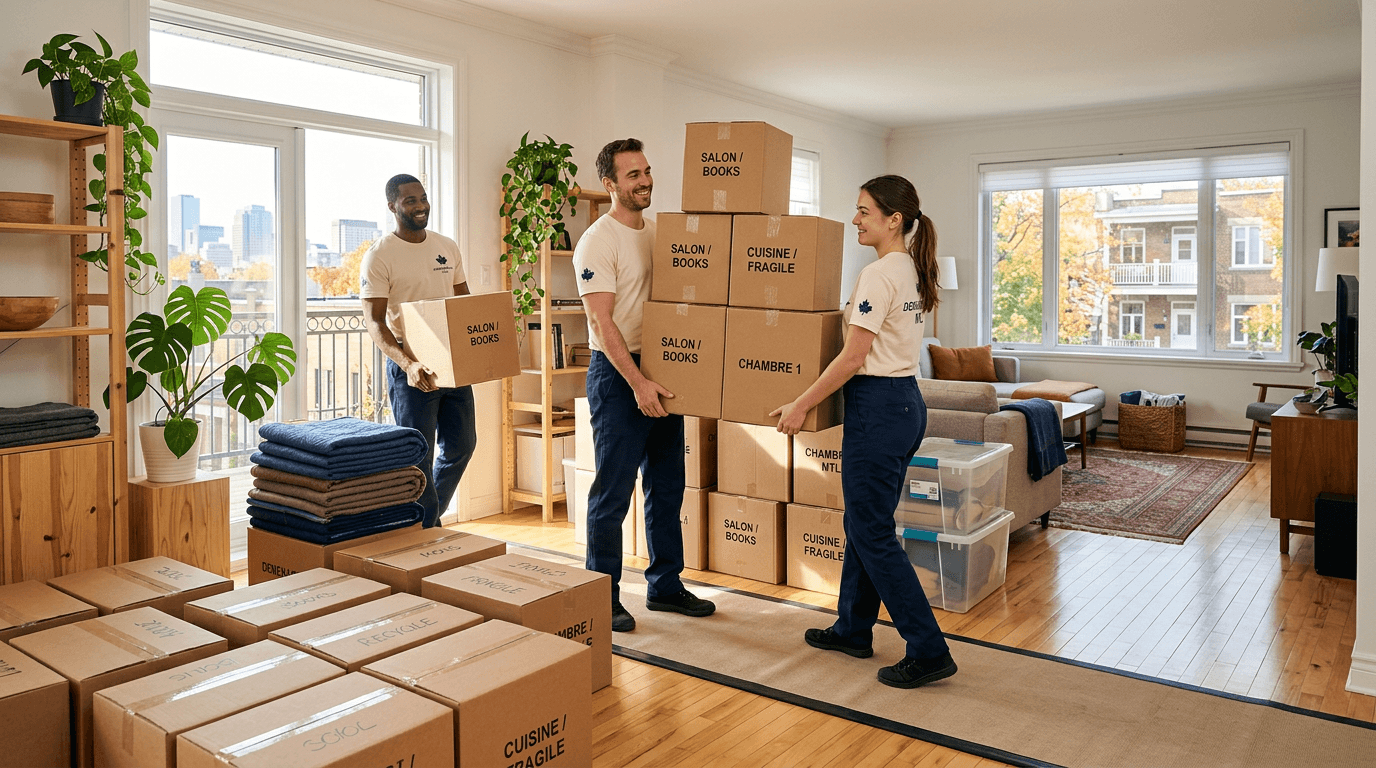Reusable moving supplies for a lower-waste move
