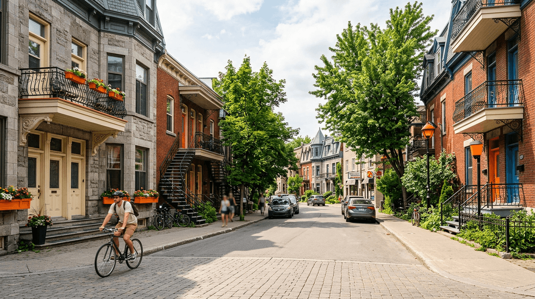 Montreal neighborhood moving guide with local streets and apartments