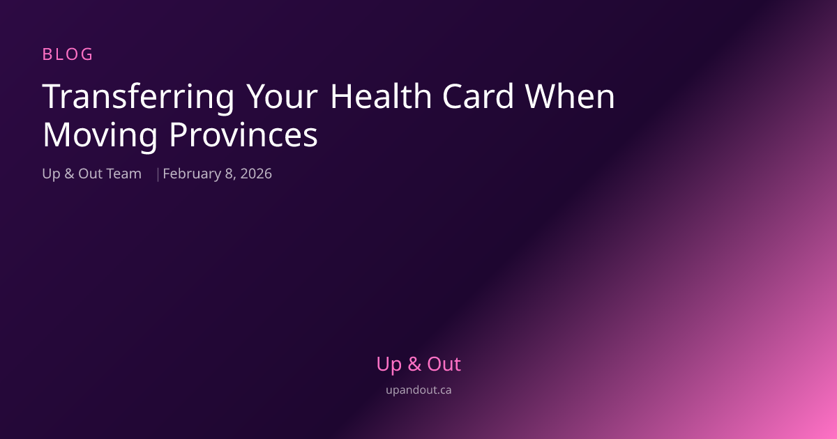 Transfer Health Card Moving Provinces | Guide
